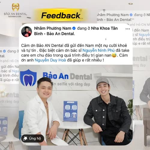 Cảm nhận khách hàng chia sẻ về Bảo An Dental