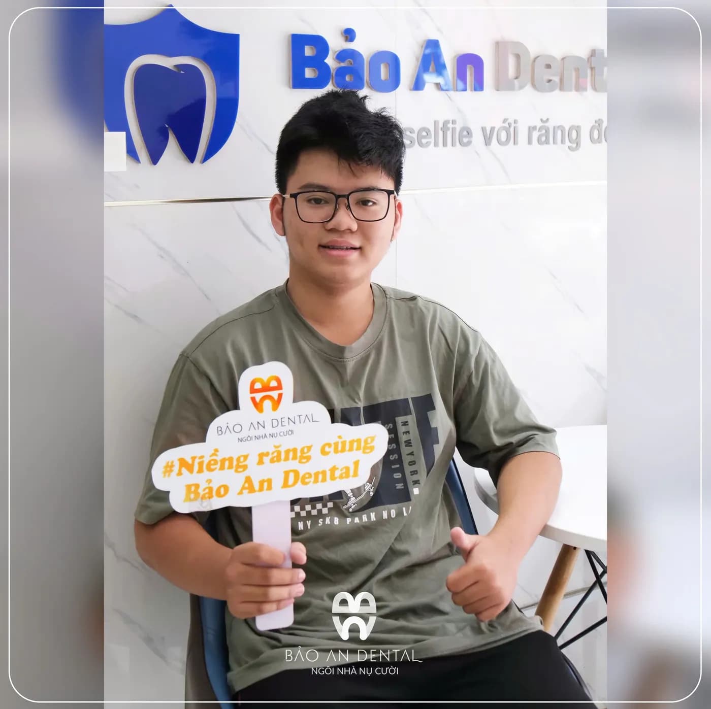 Khách hàng niềng răng cùng Bảo An Dental