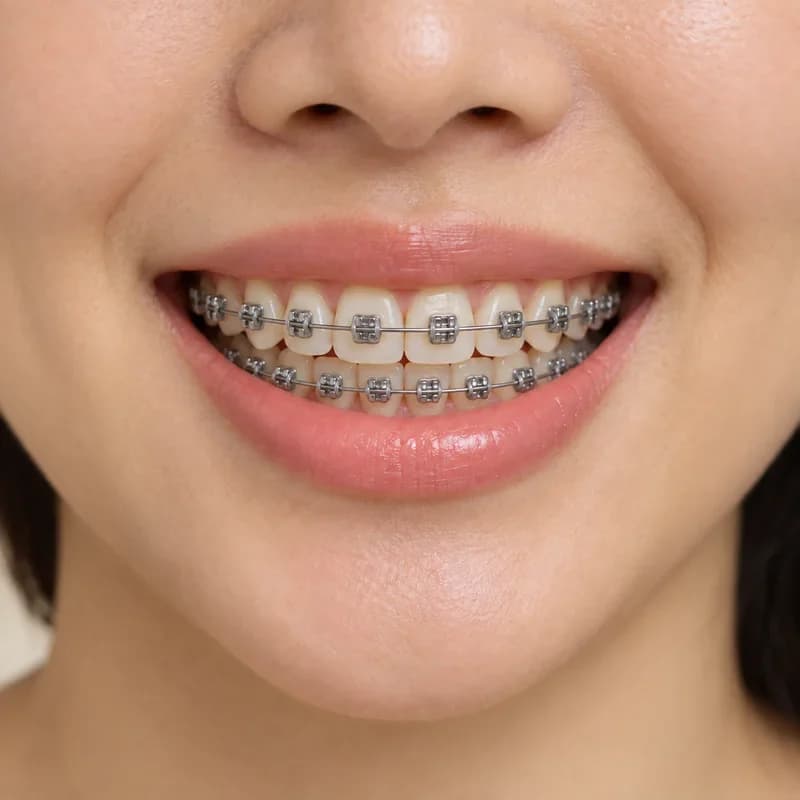 Niềng răng mắc cài kim loại