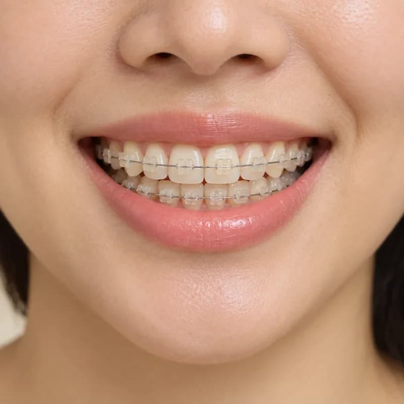 Niềng răng mắc cài sứ